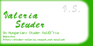 valeria studer business card